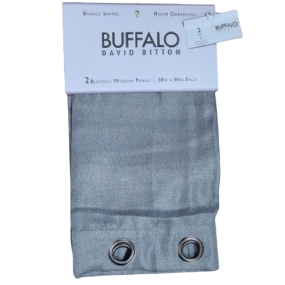 Buffalo David Bitton NWT blackout gray window panels